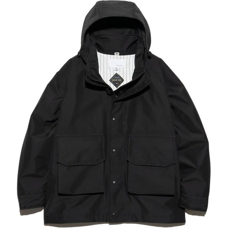 nanamica SS25 Solid Color Simple Comfort Hooded Long Sleeve Jacket Men's Black