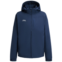 Jeep Mountain Outdoor Lightweight Sports Hiking Windproof Water-Repellent Composite Warm Fleece-Lined Pockets Coat Splicing 3D Cut Wear-Resistant Basic Commute Versatile Comfortable Breathable Slimming Detachable Hooded Jacket Unisex Темно-синий
