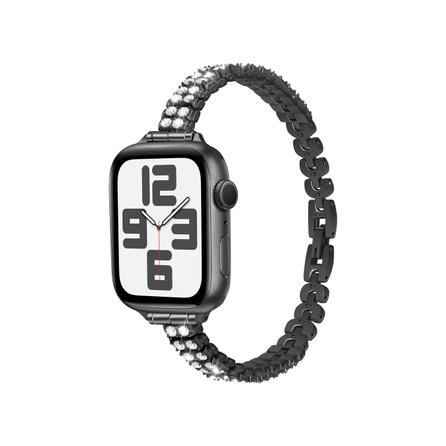 wepro Metal Diamond Link Bracelet for Apple Watch S11/S10/S9/S8/S7/SE/Ultra 2 Unisex