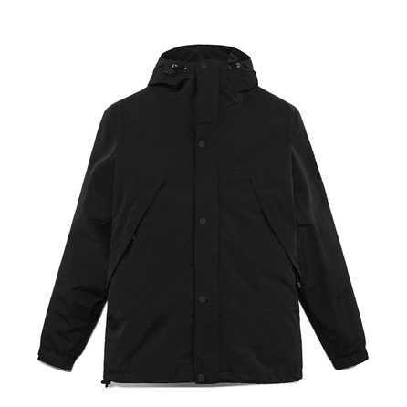 Timberland Stand Collar Outdoor Waterproof Windproof Shell Jacket Men's Black