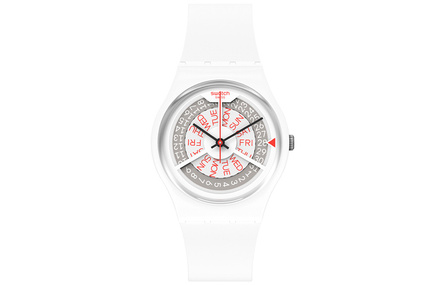 SWATCH Unisex 34mm White Watch GW717