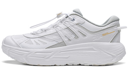 Kappa Autumn Mesh Daily Commute Thick Sole Height Increasing Dad Shoes Jogging Vintage Versatile Comfortable Casual Sports Fashion Badminton Shoes Shock-Absorbing Wear-Resistant Lightweight Breathable Anti-Slip Low-Top Running Shoes Unisex White Grey