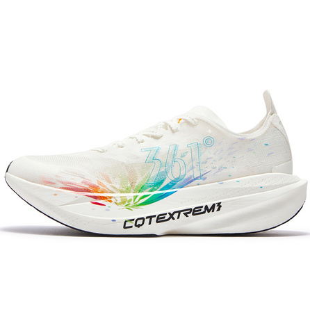 361° Chestnut Bee SL Hot Training Marathon Race Physical Test Sports No Plate Low-Top Training Speed Running Shoes Unisex Fluorescent Light Blue
