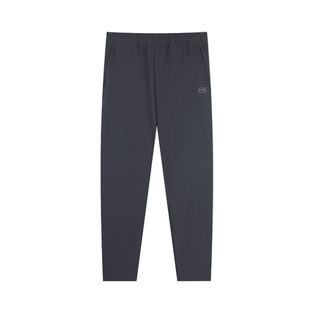 361° Sport Life Series Solid Color Mid-Rise Breathable Straight Leg Casual Pants Men's Dark Grey