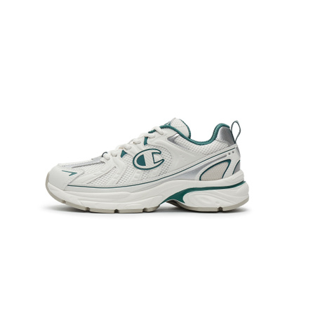 Champion Time Racer 224 Sports Casual Versatile Patchwork Brand Logo Color Block Fashion Trendy Breathable Classic Retro Lightweight Fabric Low-Top Running Shoes Men's Cream/Fir Green
