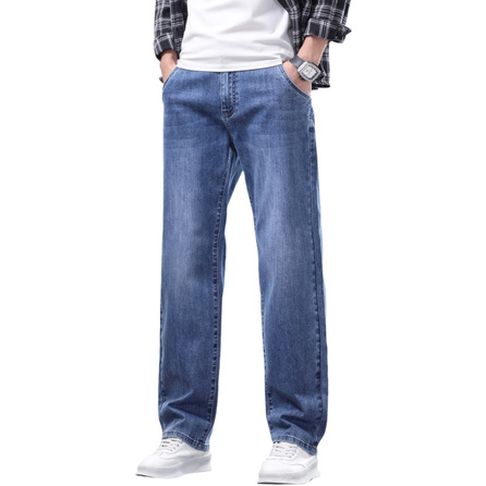 Jeep Vintage Washed Distressed Business Style American Minimalist Elastic Comfortable Daily Commute Jeans Men's