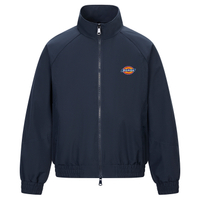 Dickies American High Street Retro Brand Logo Letter Trendy Basic 3D Cut Minimalist Fashion Design Loose Street Cool Wrinkle-Resistant Windproof Comfortable Versatile Aviator Work Stand Collar Jacket Coat Unisex Тёмно-синий