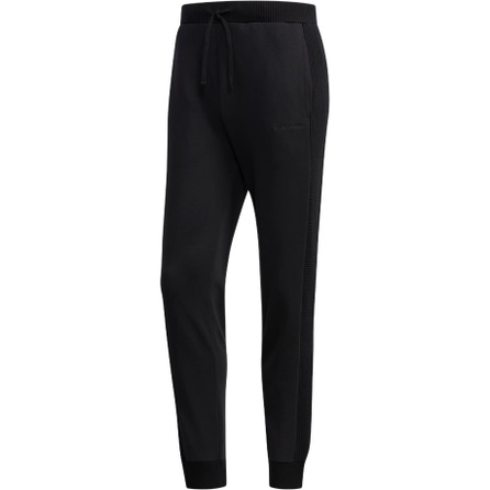 adidas neo Sportstyle Series Letter Print Casual Drawstring Mid Rise Knit Sweatpants Men's Black