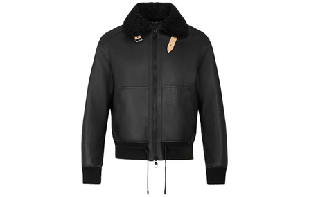 LOUIS VUITTON Leather Aviator Jacket