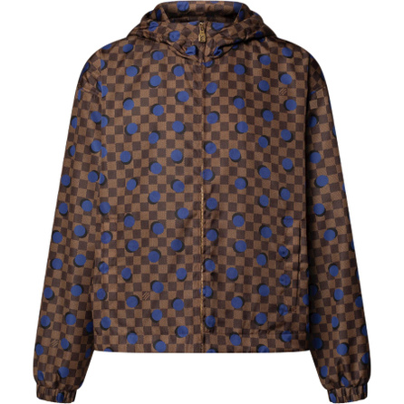LOUIS VUITTON FW26 Early Fall Damier Check Polka Dot Windproof Long Sleeve Jacket Coat Men's