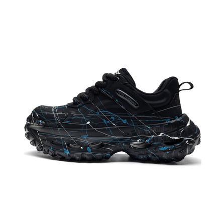 FAIRWHALE Autumn Winter Outdoor Style Classic Retro Trendy Versatile Fashion Sport Casual Comfortable Couple's High Aesthetic Cooling Outfit Simple Lightweight Warm Breathable 6.5cm Tire Sole Heightening Wear-Resistant Slip-Resistant Dad Shoes Men's