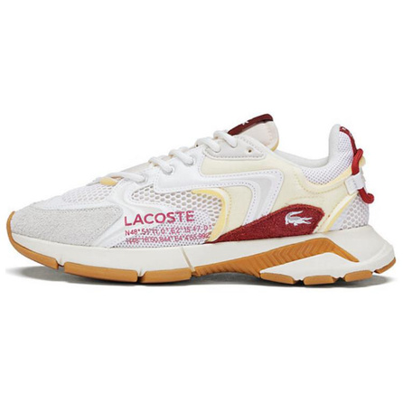 LACOSTE L003 Neo Low-Top Casual Shoes Men's White Red