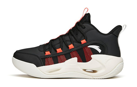 Anta Mid-Top Performance Basketball Shoes Black Red Youth
