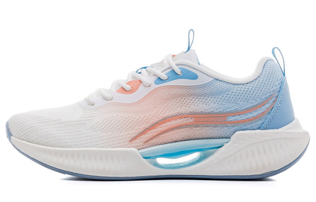 Warrior Anti Slip And Wear Resistant Lightweight Low Top Running Shoes Unisex Beige Blue