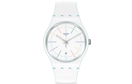 SWATCH Unisex White Watch SUOS404