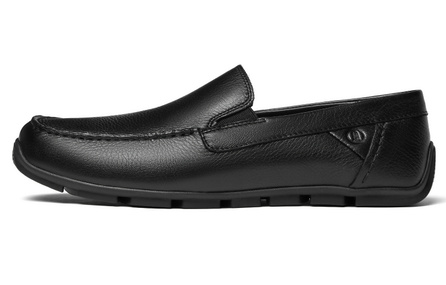 Clarks Cowhide Leather Somoc On Simple Casual Shoes Men's Black