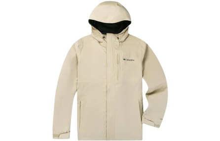 Columbia City Outdoor Collection Windbreaker Jackets Unisex Ecru