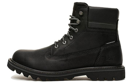 CAT Wear-Resistant Slip-Resistant Crew Outdoor Boots Men's Black