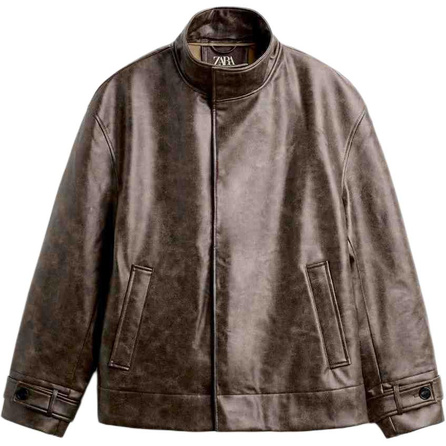 ZARA Jackets Men Brown