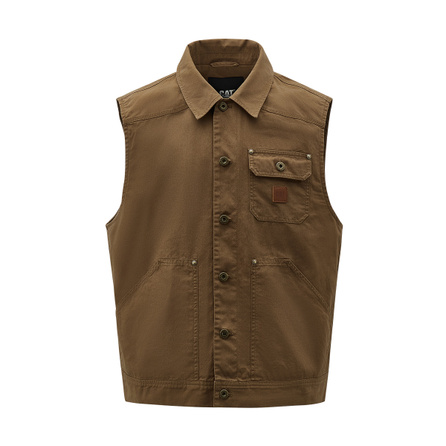 CAT SS26 Vintage Workwear Loose Washed Vest Men's