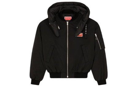 KENZO Logo-patch Zip-up Hooded Jacket