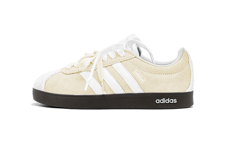 [Custom Sneakers] adidas neo VL Court 2.0 Milk Apricot Cookie Minimalist Versatile Classic German Training Shoes Non-Slip Low-Top Skate Shoes Unisex