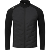 DESCENTE Logo Pattern Patchwork Long Sleeve Lightweight Commute Down Jacket Unisex Черный/BLK
