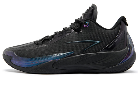 QIAODAN Duya 3.5 'Flash Scale' Full-Foot Gu Pro Elite Advanced Professional Strong Grip Stable Support Comfortable High Rebound Cushioned Slip-Resistant Low-Top Basketball Shoes Men's Black