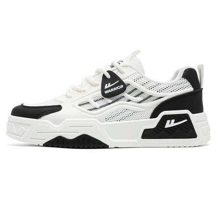 Warrior Men's Low-Top Skate Shoes Summer Single Mesh Ultra Breathable Trendy Versatile Wear-Resistant Height-Increasing