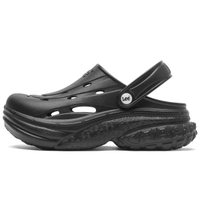 Lee Slip-On Trendy Versatile Fashion Casual Classic Beach Breathable Shoes Heel Height 4cm Clog Shoes Men's черное