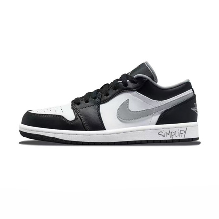 Custom Sneakers Jordan Air Jordan 1 Minimalist Personality Campus Commute Trendy Classic Low-Top Vintage Basketball Shoes Unisex