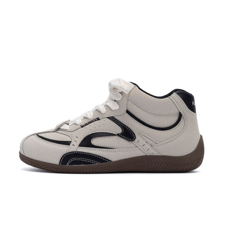 HUANQIU Fashion Versatile Comfortable Classic Simple Chinese Trend Wrapping Lightweight Mid-Top German Training Shoes Men's