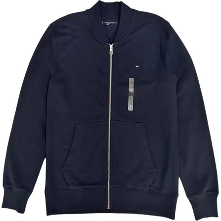 Tommy Hilfiger Solid Color Minimalist Versatile Casual Baseball Jacket Men's Navy Blue
