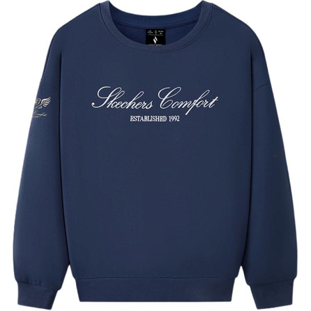 Skechers New Year Series Round Neck Comfortable Letter Long Sleeve Sweatshirt Unisex