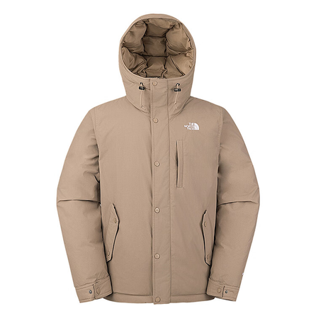 THE NORTH FACE Urban Exploration Puffy Brand Logo Water-Repellent Goose Down Warm 550 Fill Loose Hooded Down Jacket Men's