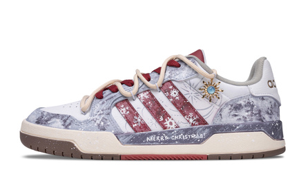 Custom adidas neo Entrap Low-Top Sneakers Unisex White Red Blue