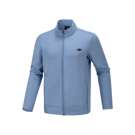 Skechers Comfort Sport Series Solid Color Stand-Up Collar Fitted Breathable Jacket Men's