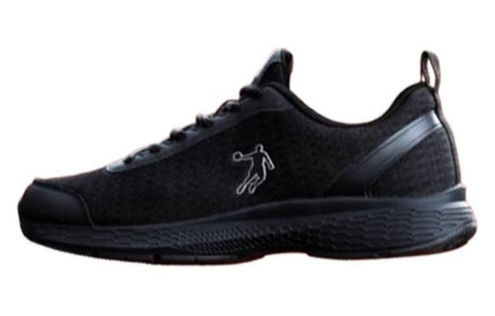 QIAODAN Cushioning Wear Resistant Low Top Running Shoes Men's Black