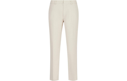 EMPORIO ARMANI FW22 Casual Pants Men's Ecru