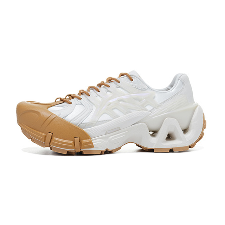 LI-NING Liejun ACE3.0 'Sweat and Blood Horse' Cushion Wear-Resistant Low-Top Casual Shoes Unisex Beige White