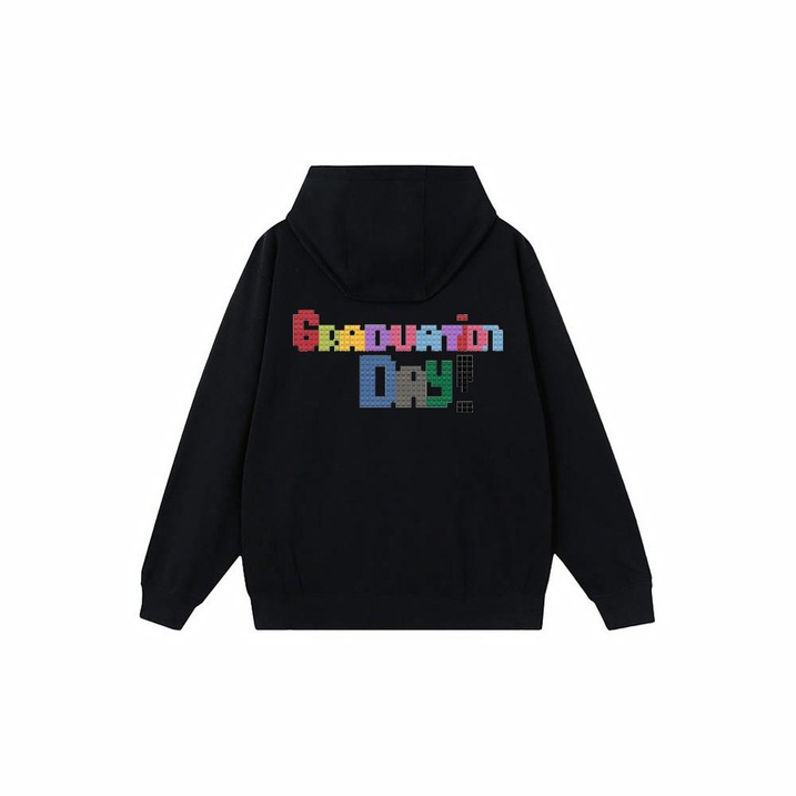 [Custom Apparel] Nike Block Language Amber Casual Zip Hooded Jacket Men's Black
