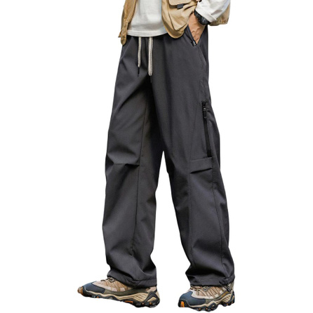 Jeep Mountain Outdoor Three-Proof Regular Cargo Pants Sports Hiking Trekking Paratrooper Pants Straight Or Cuffed Two-Way Wear Men's Pants Multi-Pocket Minimalist Design Windproof Daily City Commute Casual Pants Men's