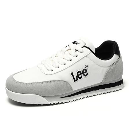 Lee Retro Contrast Color Lightweight Breathable Running Sneakers Comfortable Thick Sole Non-Slip Casual Shoes Men's