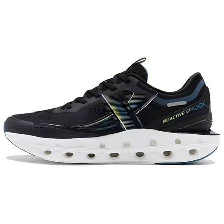 XTEP Running Shoes Men Low-Top Black/Flying Spring Green/Lime Yellow
