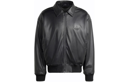 adidas originals Chaqueta Classic Street Embossed Leather Jacket Black
