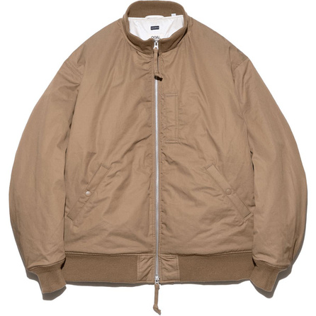 nanamica FW24 Ribbed Hem and Cuffs Zipper Closure Windbreaker Jacket Unisex Light Brown