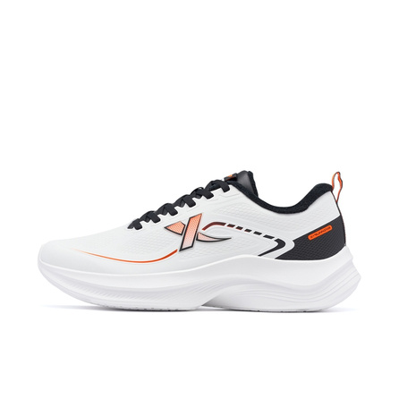 Xtep Light Feather Series Simple Versatile Fashion Added Cotton Shoes Synthetic Leather Cushioning Wear-Resistant Wrap Lightweight Low-Top Casual Urban Commute Running Shoes Men's Sail White/Black