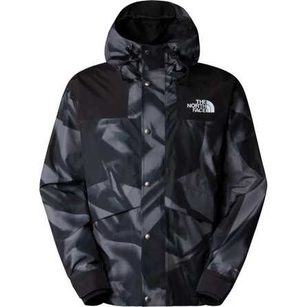 THE NORTH FACE All-Over Print Fitted Zip Hooded Long Sleeve Jacket Men's Black