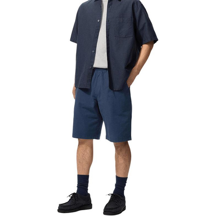 UNIQLO SS26 Solid Color Elastic Waist Straight Loose 5-Inch Casual Shorts Unisex