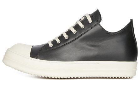 RICK OWENS Rubber-toecap Leather Sneakers
